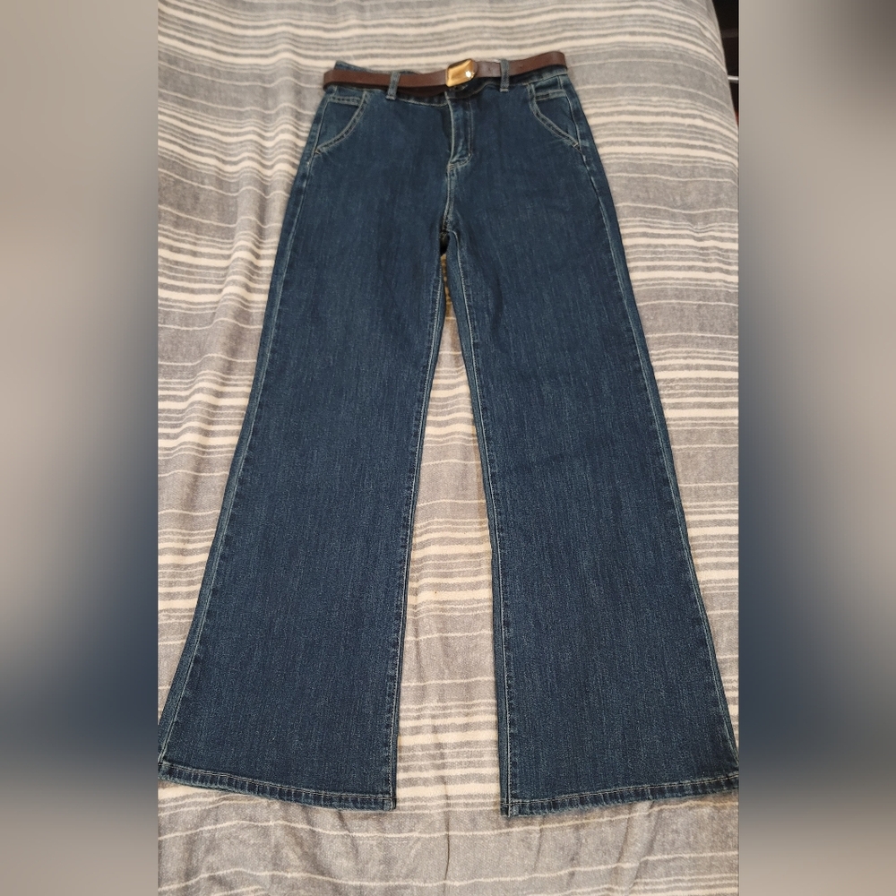 Stylish Blue Flare Jeans for Women